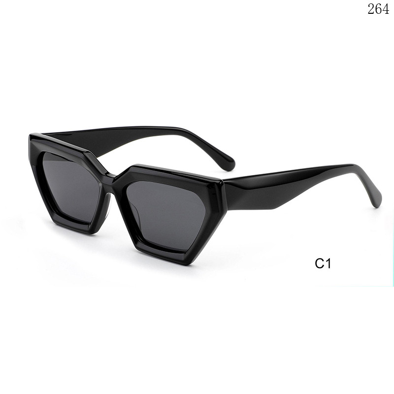 Dachuan Optical HS2854 China Supplier New Trends Acetate Sun Shades Óculos de sol with Cateye Shape (6)